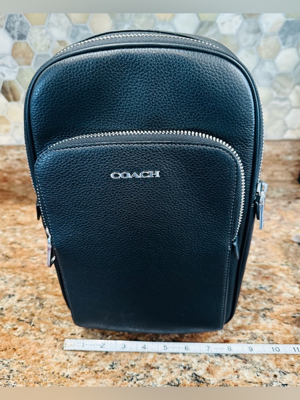 Coach Ethan Pack Bag Black NWOT - Picture 3 of 8